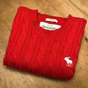 Abercrombie and Fitch Cotton blend cable knit sweater